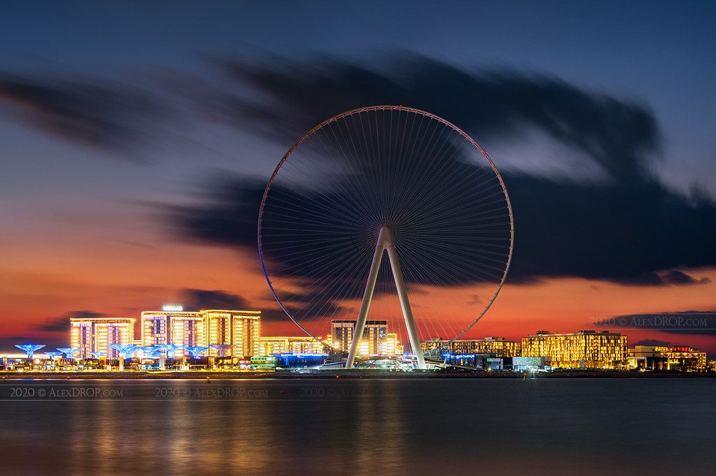 The Ain Dubai observation wheel as seen on January 13, 2020. Dubai tourism faced challenged even prior to the Covid-19 pandemic.