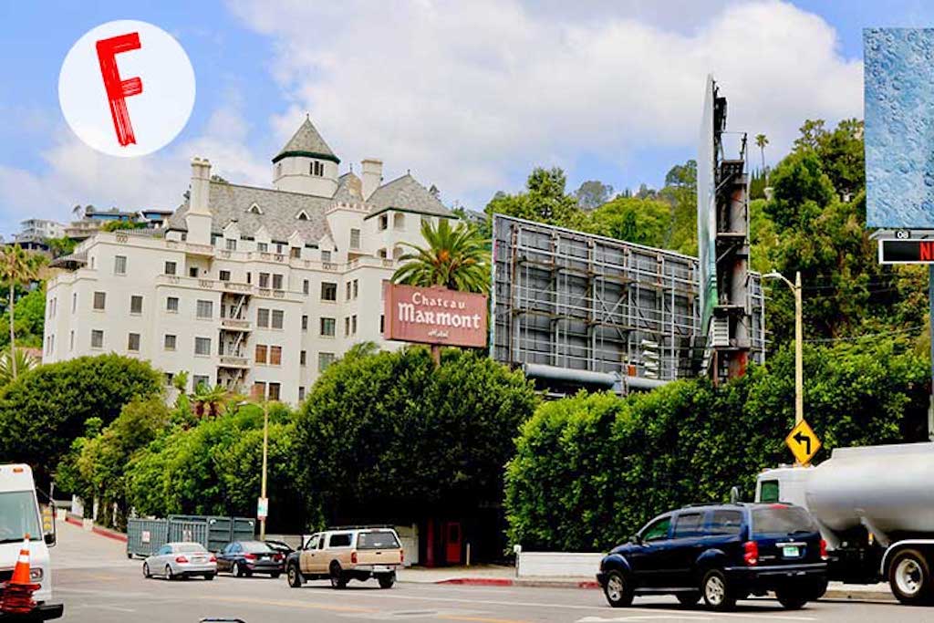 Labor union Unite Here Local 11 rolled out a worker safety rating system this week aimed to provide more transparent safety and accountability measures in the workplace (Pictured: the Chateau Marmont, which failed).