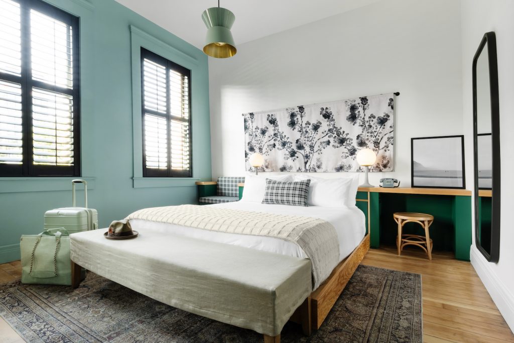 Palisociety (pictured: Palihouse Santa Barbara) may have found recent growth through an acquisition. But the boutique hotel company has no immediate plans to link up with one of the global giants wanting to get into this market segment.