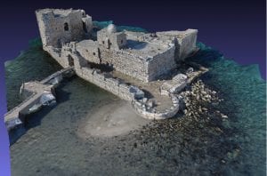 battle of Saida sea castle lebanon