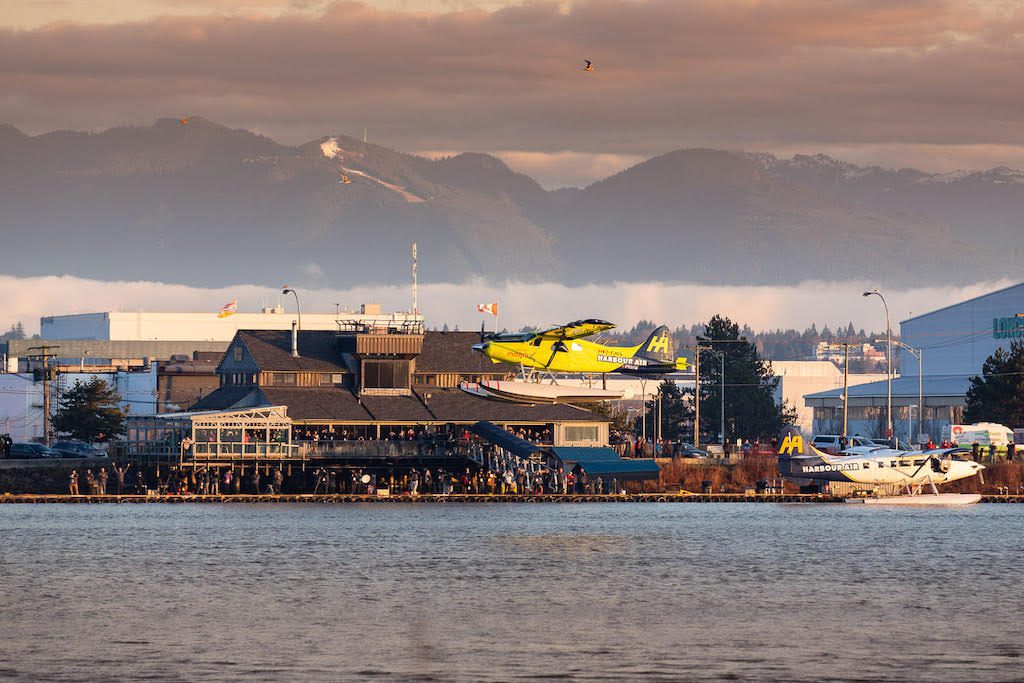 Harbour Air flew the first test flight using an electric MagniX engine in 2019. 