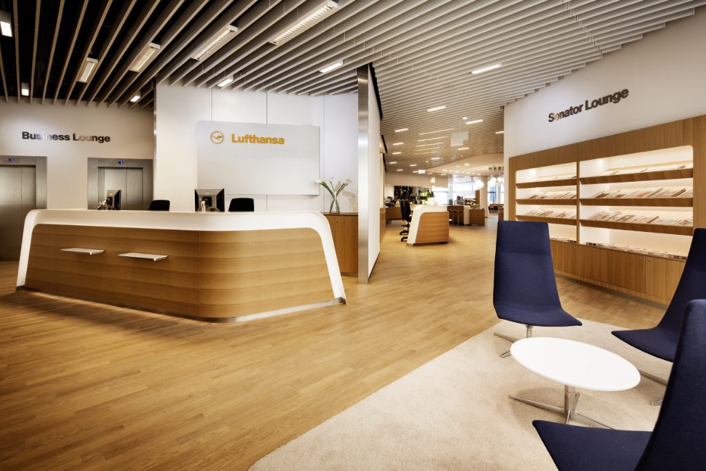 A Lufthansa Group business lounge at Frankfurt Airport for members of its loyalty program. The airline's loyalty program was one of many victimized by a hack of tech vendor SITA's systems.
