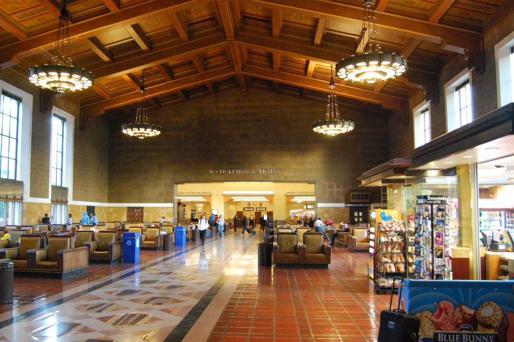 L.A.s Union Station (pictured) will play host to the Oscars, bringing welcome attention to trains and the rail industry.