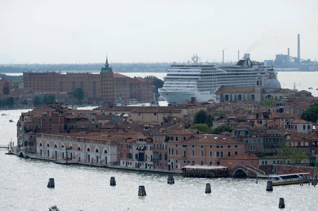 MSC Magnifica cruise ship passes in the Giudecca Canal in Venice, Italy June 9, 2019. 