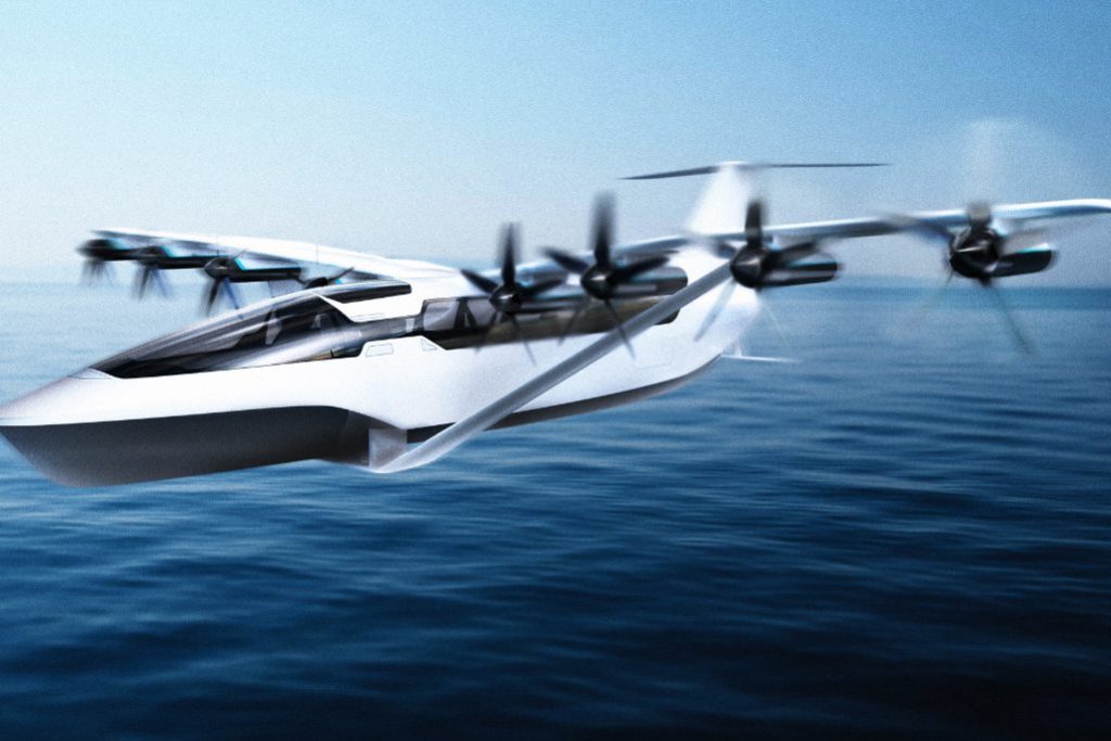 regent travel startup electric flying seaplane hydrofoil source regent