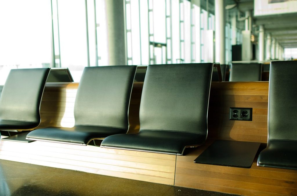 Empty Airport Lounge