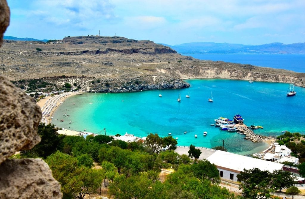 Rhodes, the largest of Greece’s Dodecanese islands, is known for its beach resorts and ancient ruins.