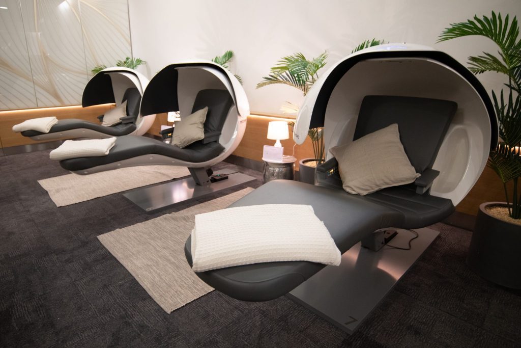 British Airways new "Forty Winks" nap lounge at Heathrow airport offers passengers an opportunity for a quick nap before boarding a flight. 