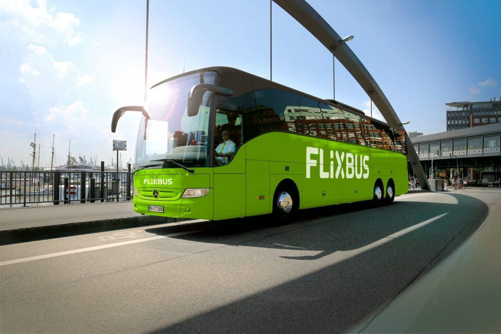 A Flixbus in Hamburg.