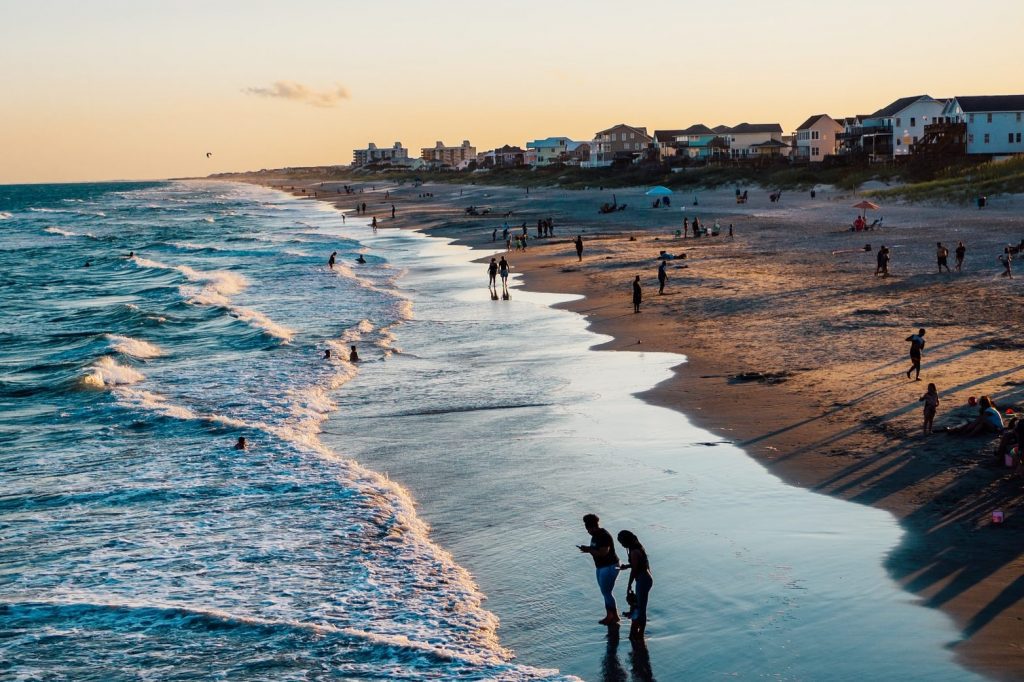 Sunset at the beach in North Carolina