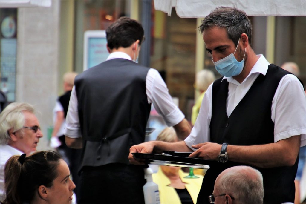 Waiter Mask restaurant