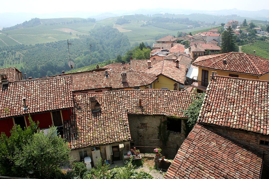 Houses in a village in Italy's Piedmont region.
