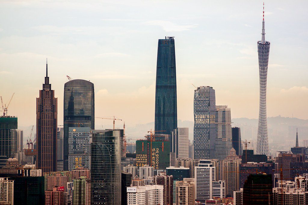 Guangzhou China Skyline