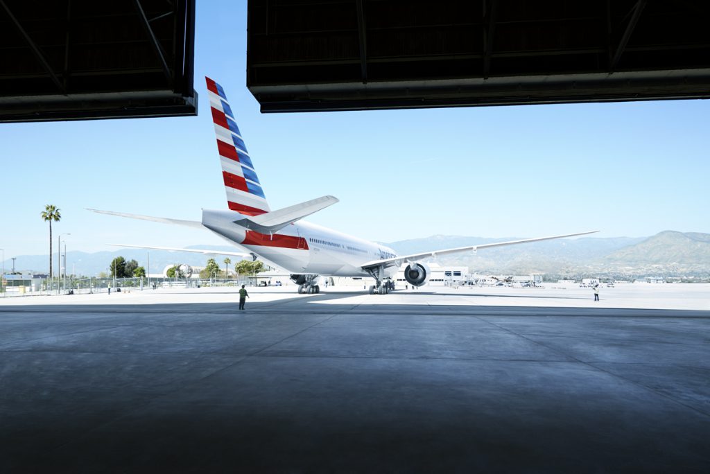 An aircraft that is flown by American Airlines, which is a partner with Travelport. Travelport, a travel technology company, has shown ingenuity in managing the pandemic and its relations with airlines and agencies.