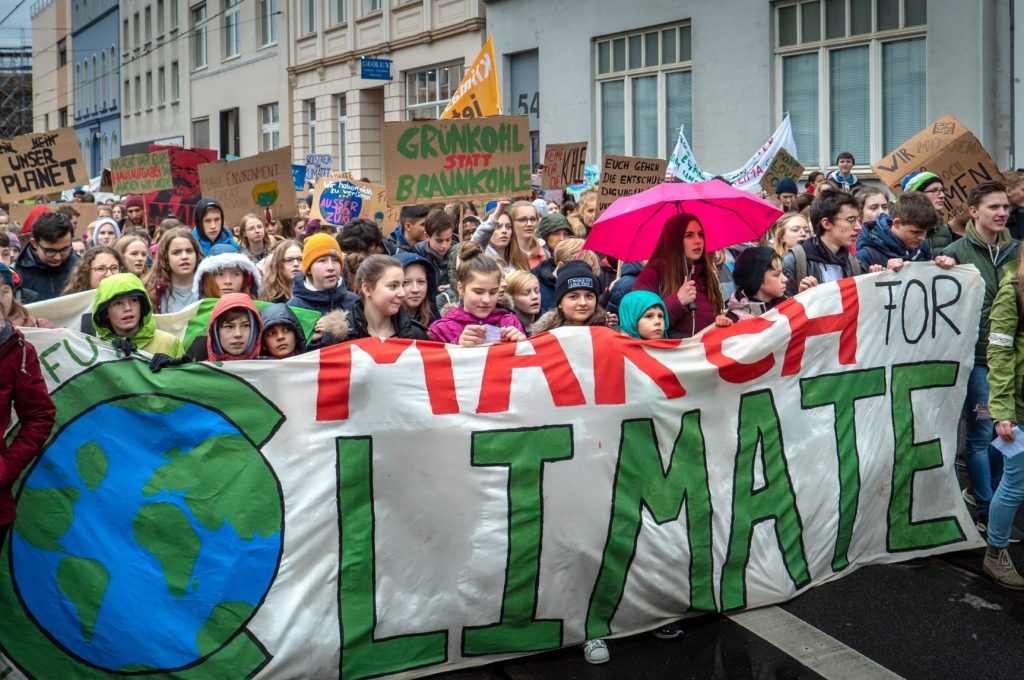 A Fridays for Future march in Bonn, Germany, in 2019.