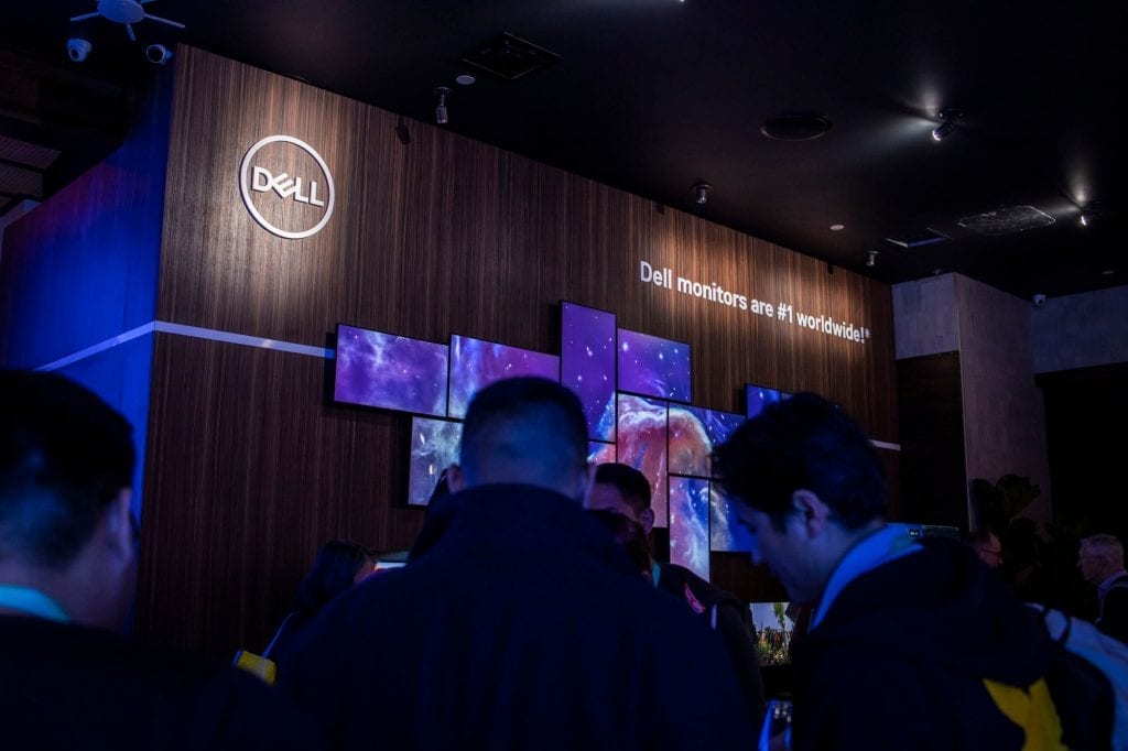 Dell has slowly been moving away from using request-for-proposals to set hotel rates. Pictured is the Dell presence at CES 2020.
