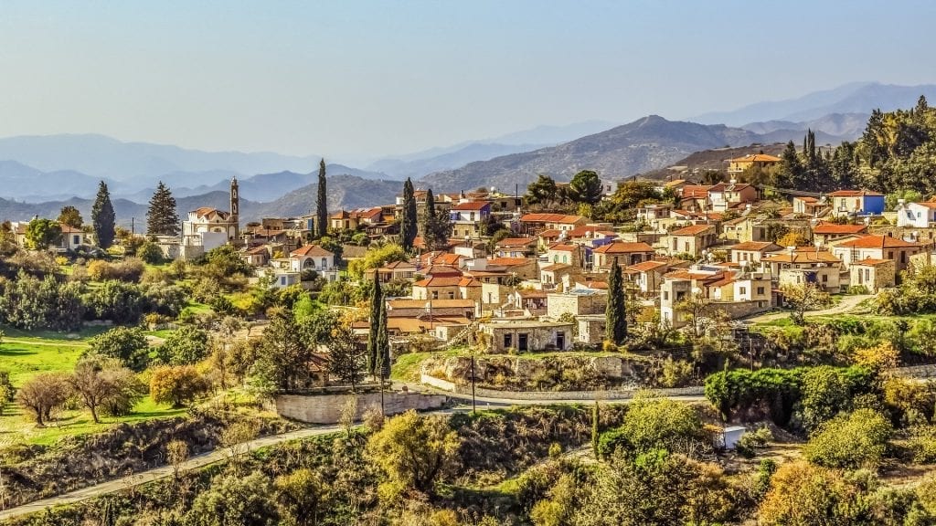 The hilly Cypriot village Kato Drys. An independent commission found that Cyprus illegally granted thousands of passports in a cash-for-citizenship scheme.