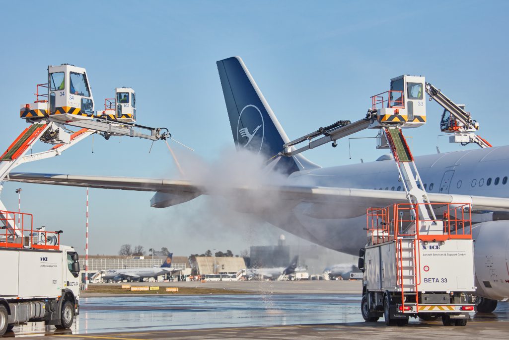 A Lufthansa Airbus A330-300 being deiced on the apron of Frnakfurt Airport. Lufthansa is a customer of FuelPlus, which has essentially acquired Airpas Aviation from  Sabre, the travel technology company, thanks to Ventiga, a private equity firm.