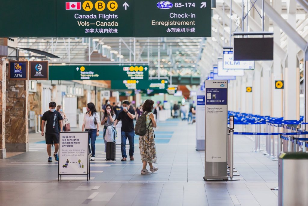 A look at how international airports in Canada are preparing for the reopening of leisure travel. Vancouver airport pictured.