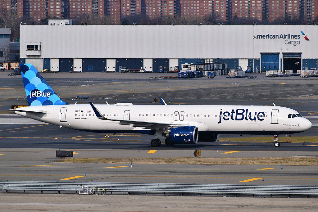 A JetBlue aircraft. JetBlue maintained its financial discipline and launched international routes to Europe.