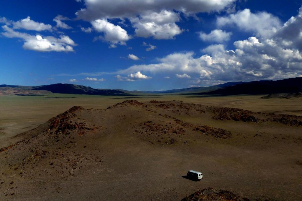 The Mongolian desert. 