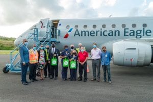 American Airlines Dominica proving flight