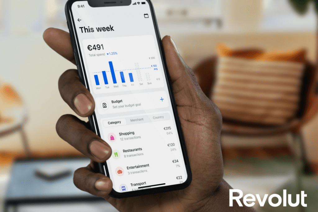 The fintech app Revolut launched a travel feature.