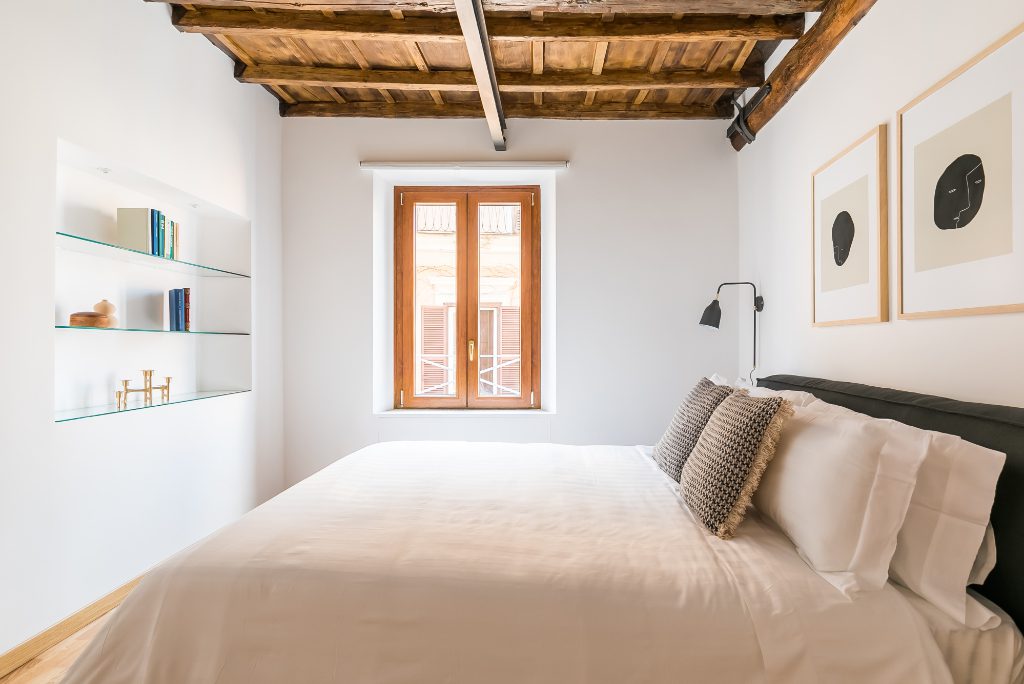 A three-bedroom apartment for short-term rental from Sonder in Rome, Italy.