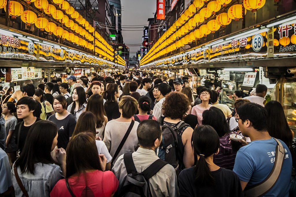 Night market in Taiwan