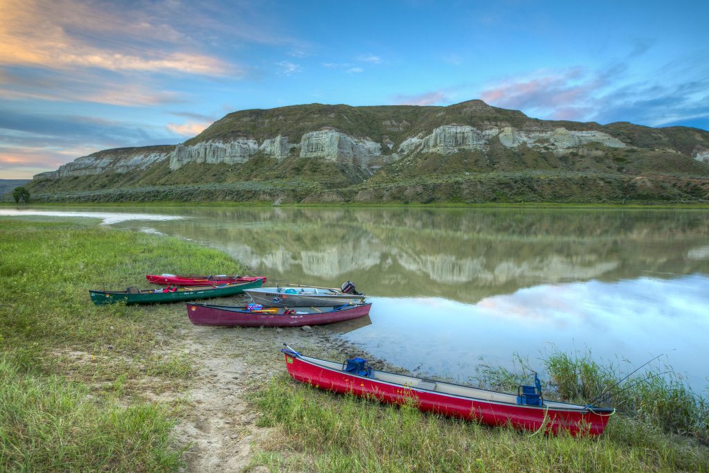 upper missouri wild and scenic river view on lewis and clark historic trail