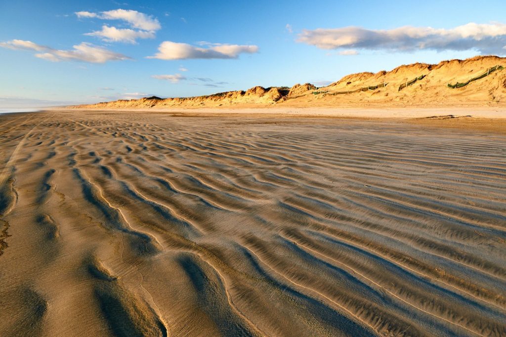 Ninety Mile Beach in New Zealand (pictured) underscores the isolation residents are feeling with the latest lockdown order on Aug. 17, 2021 from Prime Minister Jacinda Ardern.