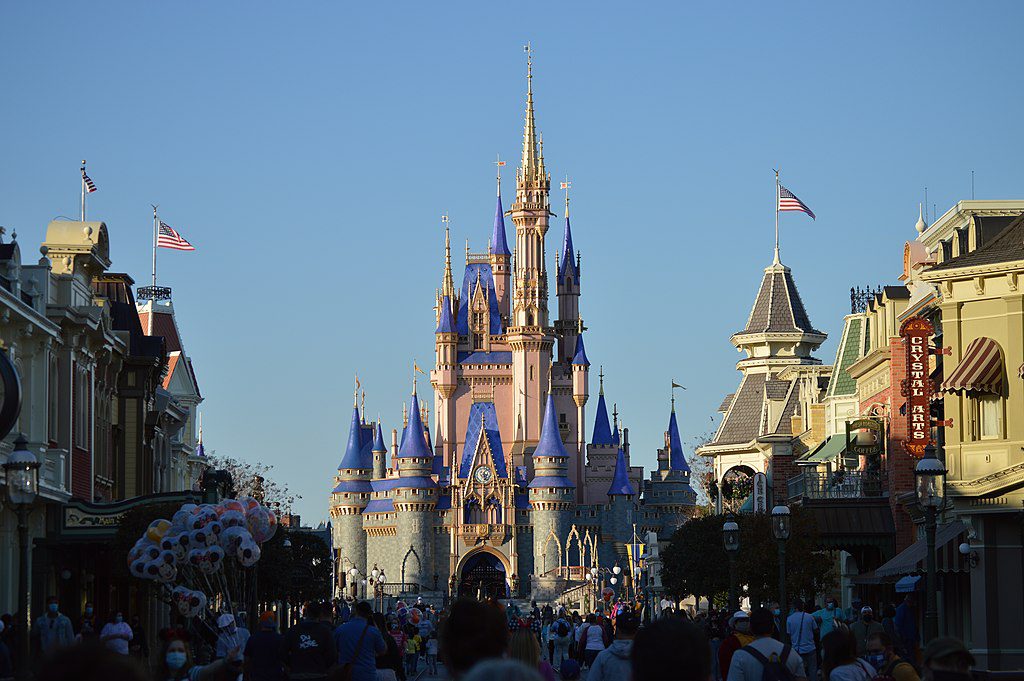 The Cinderella Castle at Walt Disney World Resort in Orlando, one of the theme parks helping lead the company's recovery. 