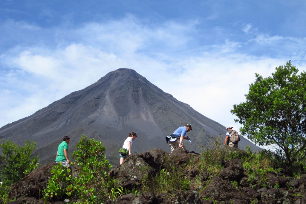A scene from a TravelLocal tour "Adventurous Costa Rica," involving a hike by the Arenal Volcano in Arenal National Park. TravelLocal, a travel startup based in Bristol, UK, has merged with Berlin-based Trip.me.