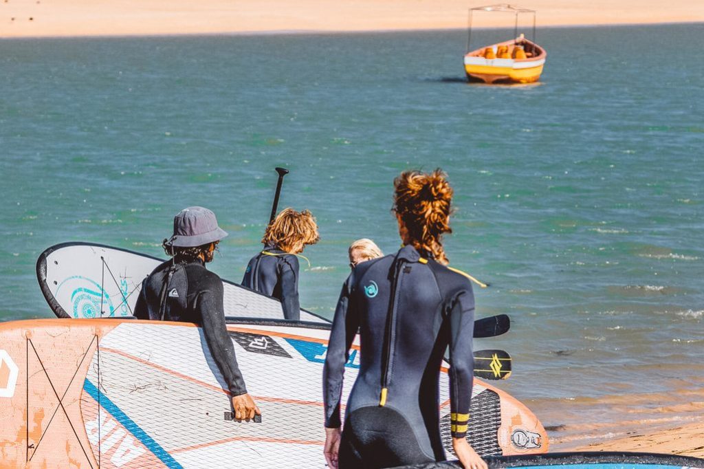 Surfers in the UK