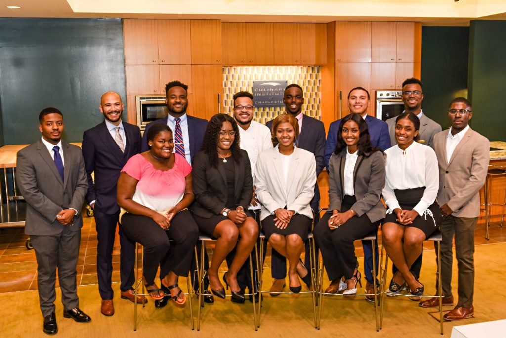 The inaugural class of Explore Charleston's internship cultural enrichment program with historically Black colleges and university students, led by Marc Gibson.