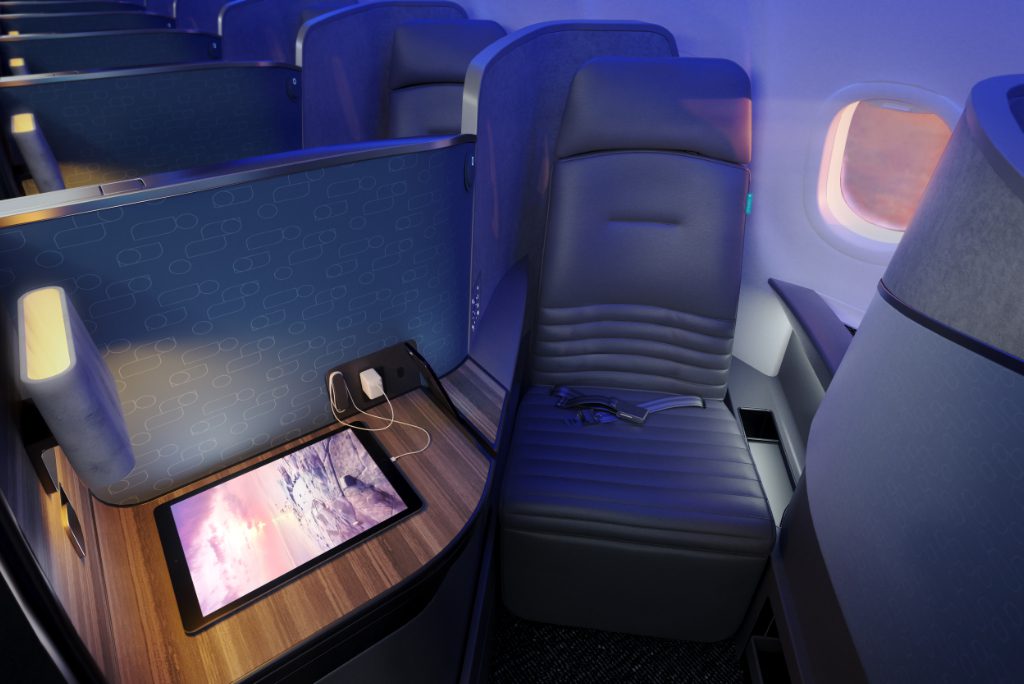 JetBlue's Mint Class Transatlantic service. JetBlue is an investor in, and customer of, Flyr, an airline tech startup.