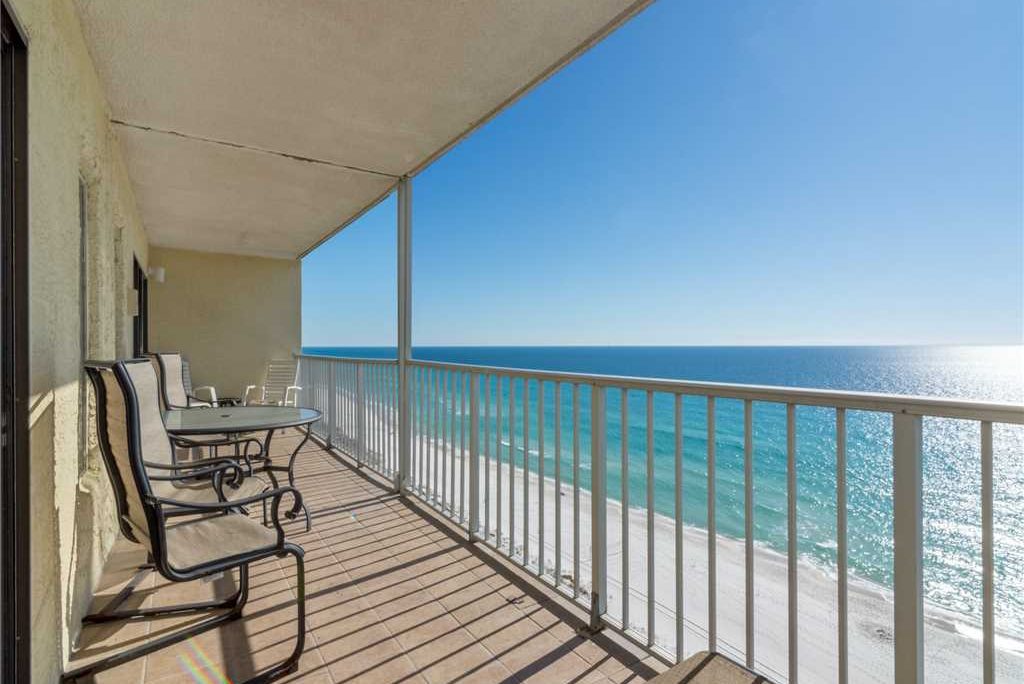 A beachfront vacation rental in Panama City, Florida, recently bookable via Vtrips, a vacation rental property management company.