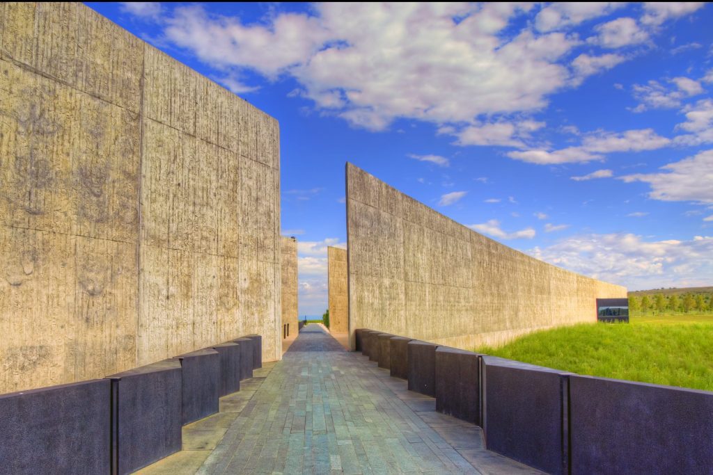 Flight Path Walk Way at Flight 93 Memorial in Pennsylvania