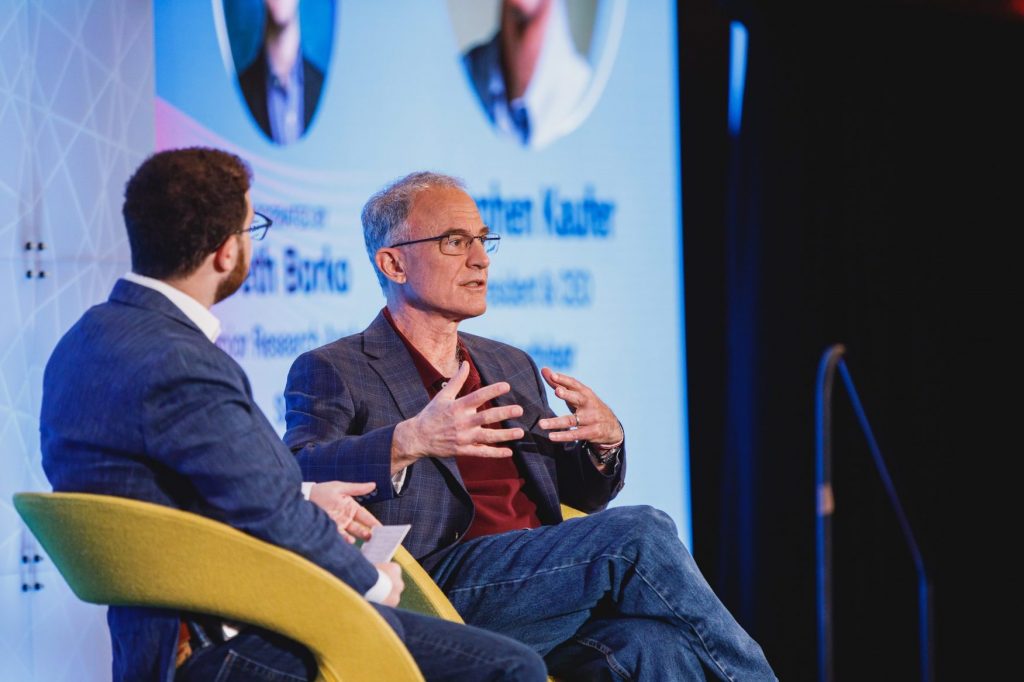 Stephen Kaufer speaking at Skift Global Forum in 2021 at Skift Global Forum