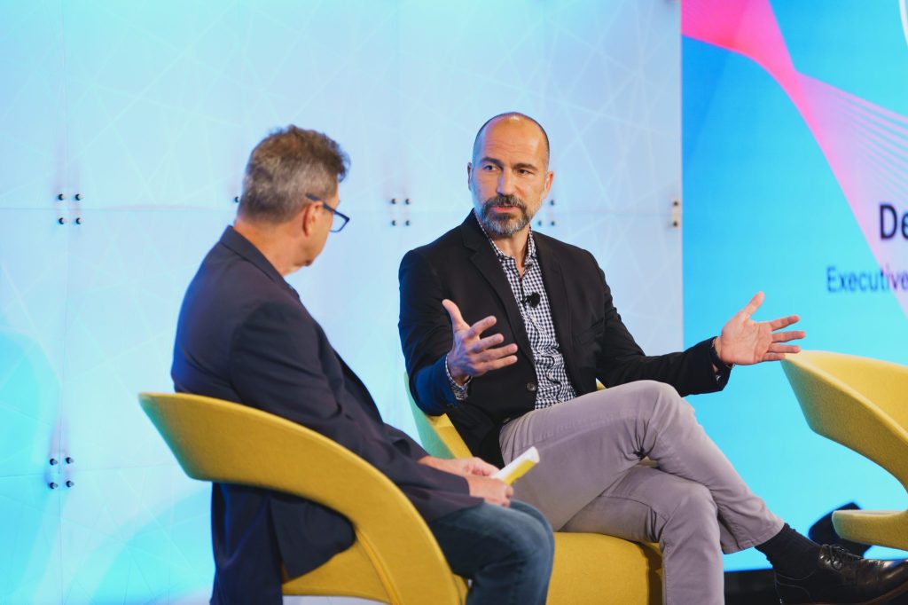 Dara Khosrowshahi speaking at Skift Global Forum