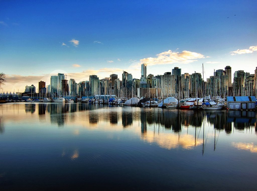 Vancouver Canada waterfront skyline