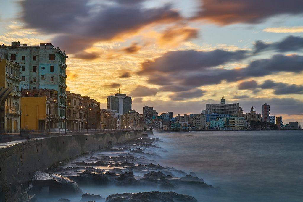 The Malecon area of Havana in Cuba.