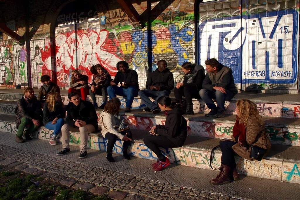 A group in Berlin