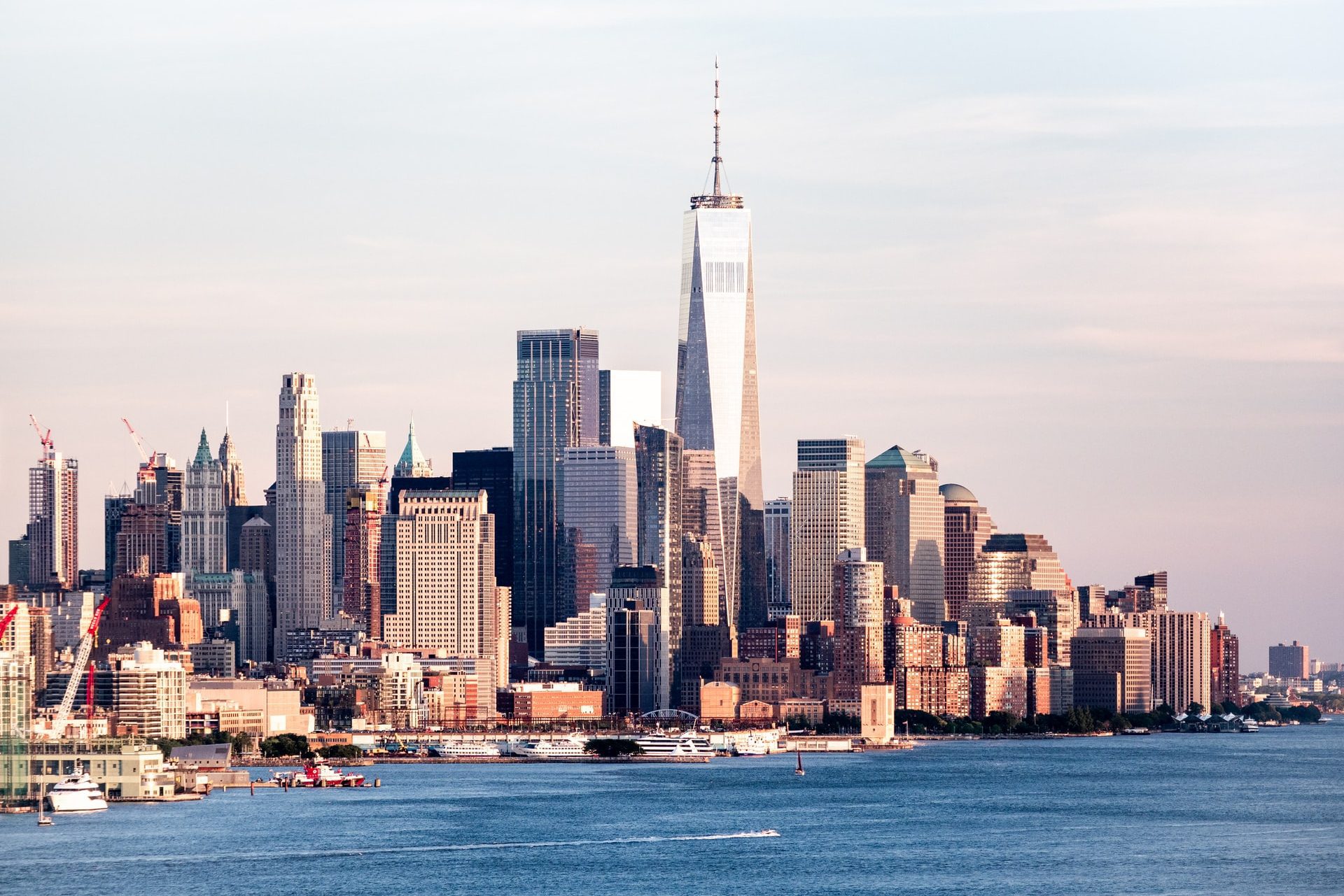 The U.S. will reopen transatlantic flights to vaccinated passengers. Pictured is the New York City skyline. 
