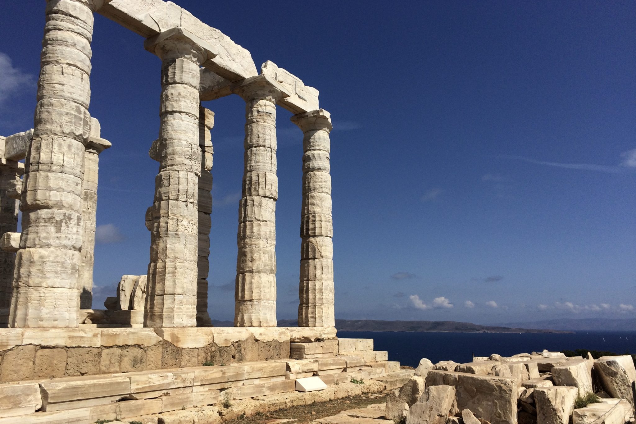 Temple of Poseidon outside of Athens, Greece. European tourism recovered faster than other regions in 2021, according to a new report. 
