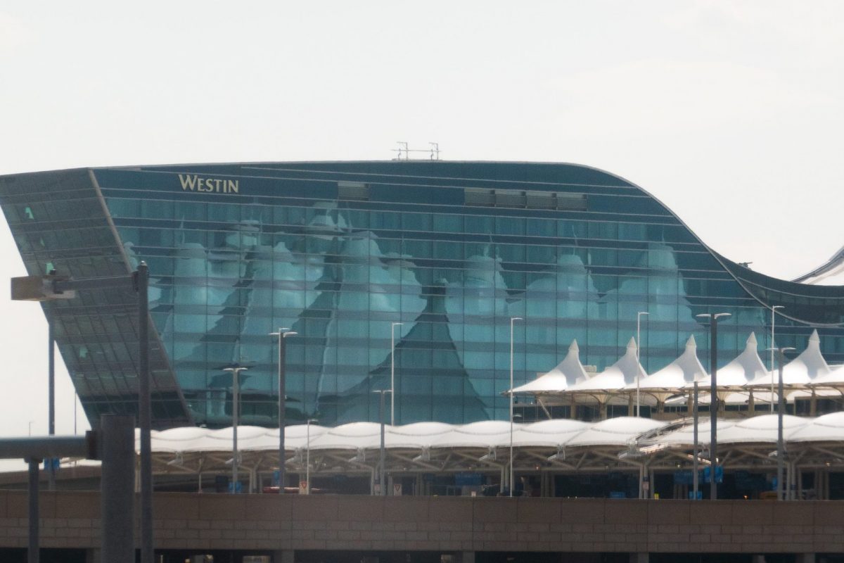 Westin Hotel at Denver Airport, a major hub for United Airlines.