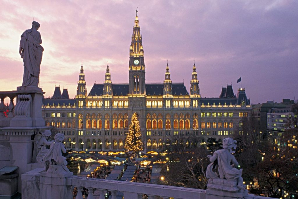 Christmas scene in Vienna