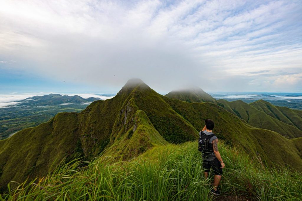 panama panoramic view of mountains and sea