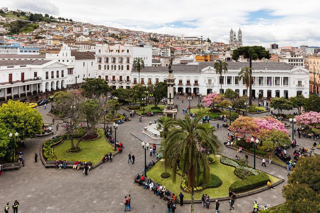 The Plaza Grande in Quito