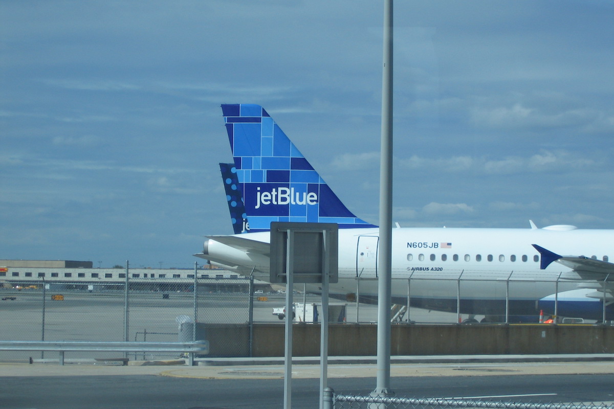A Jetblue aircraft at New York's JFK airport.